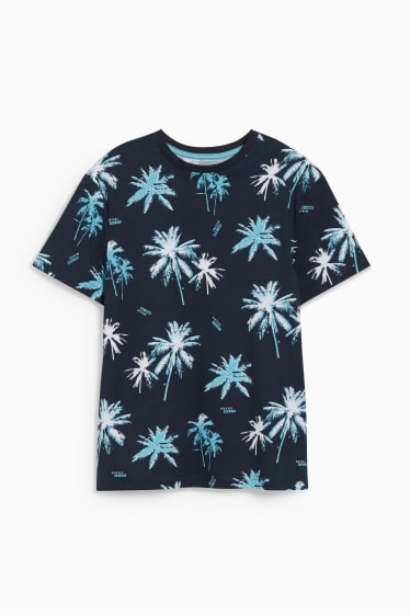 Kinder Jungen - Kurzarmshirt - dunkelblau