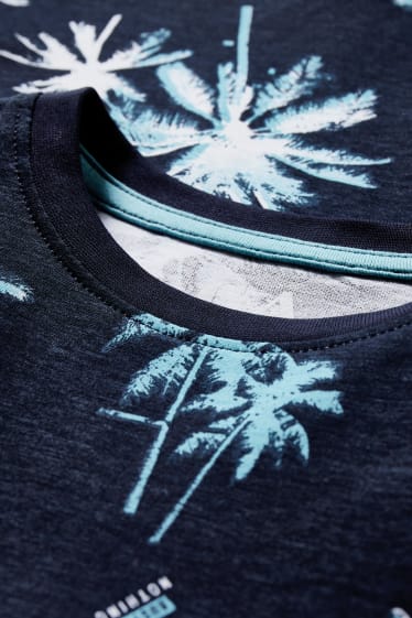 Kinder Jungen - Kurzarmshirt - dunkelblau