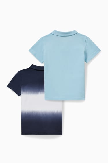 Enfants - Lot de 2 - polos - bleu foncé