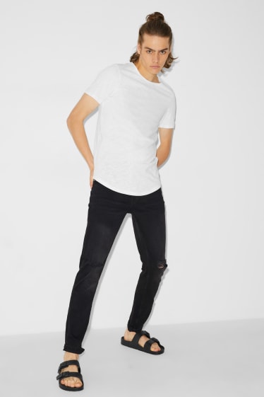 Heren - CLOCKHOUSE - skinny jeans - LYCRA® - jeansdonkergrijs