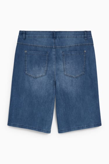 Femmes - Bermuda en jean - mid waist - jean bleu