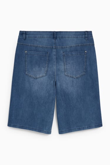 Donna - Bermuda di jeans - vita media - jeans blu