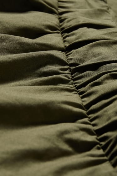 Femei - Pantaloni - talie medie - tapered fit - verde închis