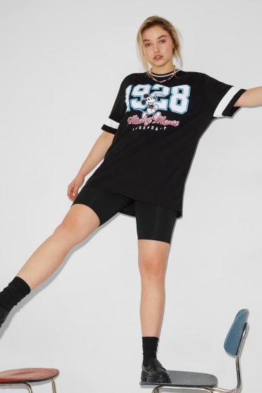 Women - CLOCKHOUSE - T-shirt dress - Mickey Mouse - black