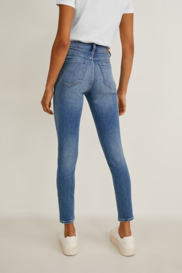 Dona - Skinny jeans - mid waist - jog denim - texà blau