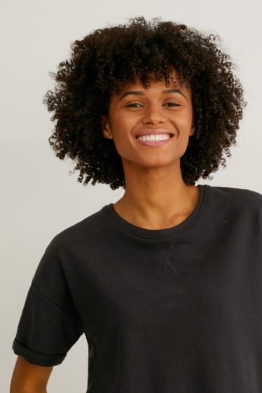 Women - Basic sweatshirt - black