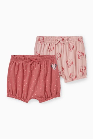 Bébés - Lot de 2 - Minnie Mouse - shorts pour bébé - rose foncé