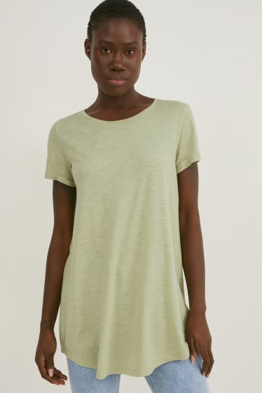 Donna - T-shirt basic - verde menta