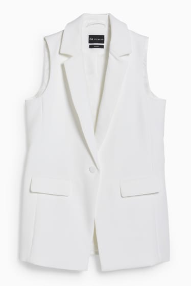 Femmes - Gilet de costume sans manches - blanc