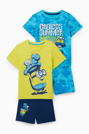 Children - Multipack of 2 - Minions - short pyjamas - 4 piece - blue