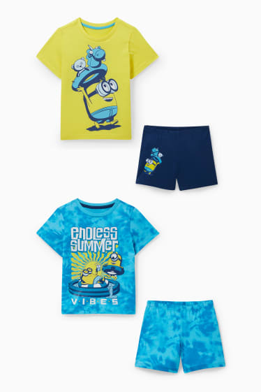 Children - Multipack of 2 - Minions - short pyjamas - 4 piece - blue