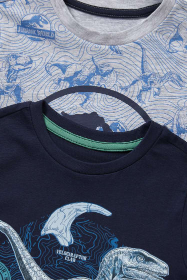 Niños - Pack de 2 - Jurassic World - pijamas cortos - 4 piezas - azul oscuro