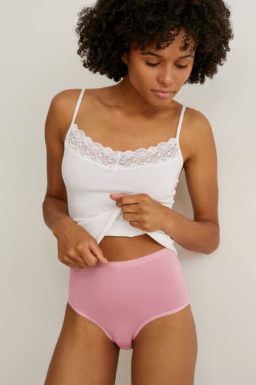 Dames - Set van 3 - slip - roze