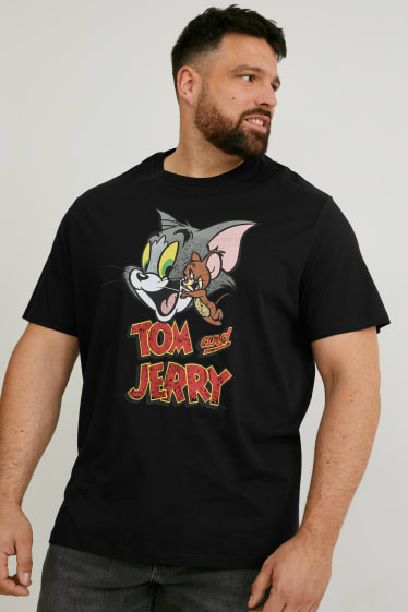 Men - T-shirt - Tom and Jerry - black