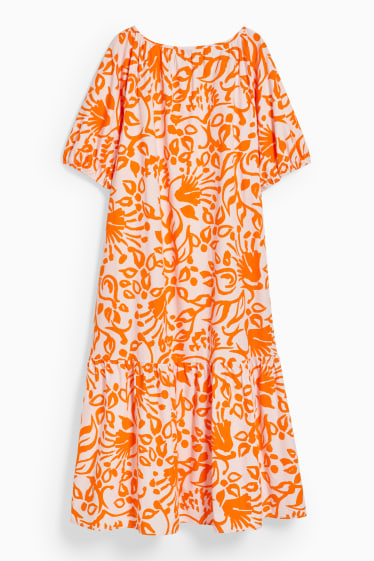 Women - A-line dress - orange