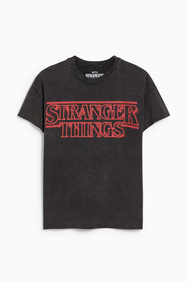 Mujer - CLOCKHOUSE - camiseta - Stranger Things - gris oscuro