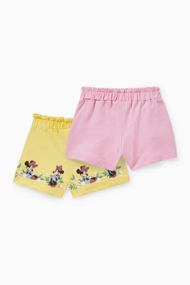 Enfants - Lot de 2 - Minnie Mouse - shorts en molleton - violet clair
