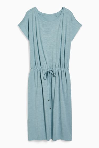 Women - Basic T-shirt dress - mint green