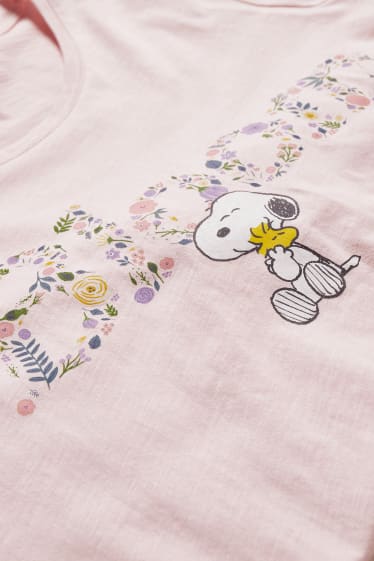 Damen - T-Shirt - Peanuts - rosa