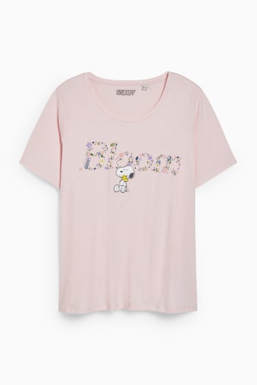 Women - T-shirt - Peanuts - rose