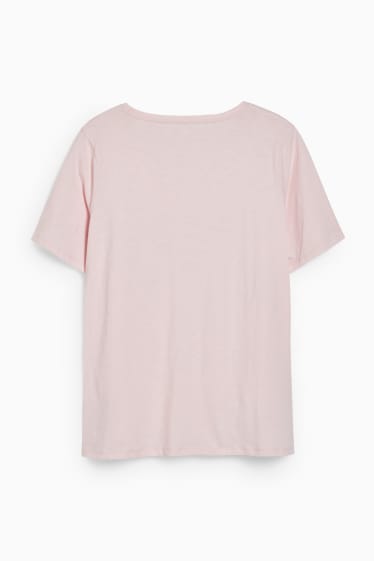 Damen - T-Shirt - Peanuts - rosa