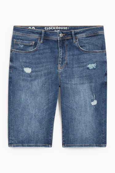 Hommes - CLOCKHOUSE - bermuda en jean - jean bleu