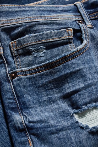 Heren - CLOCKHOUSE - bermuda van spijkerstof - jeansblauw