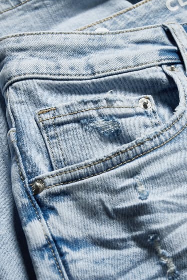 Heren - CLOCKHOUSE - bermuda van denimstof - jeanslichtblauw