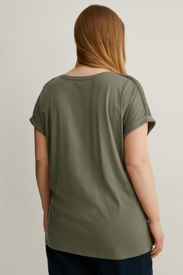 Women - T-shirt - dark green