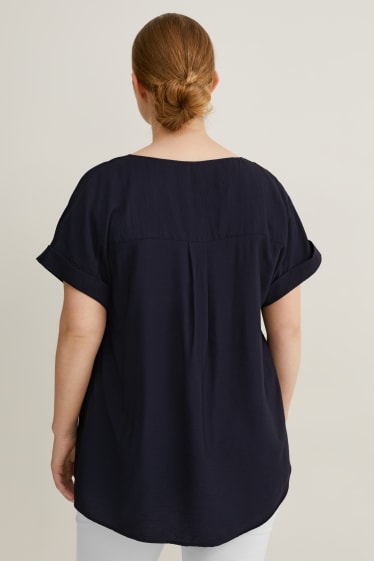 Damen - Bluse - dunkelblau