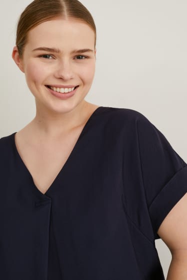 Damen - Bluse - dunkelblau
