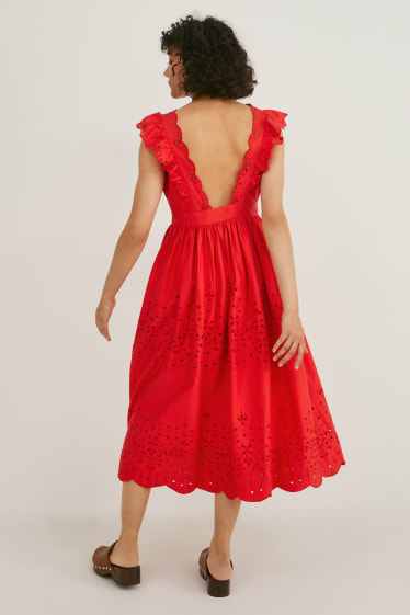 Mujer - Vestido fit & flare - rojo