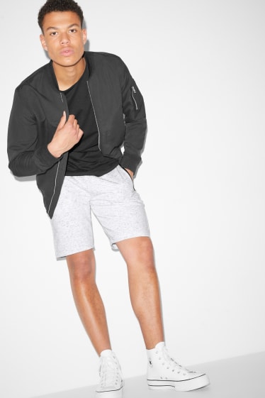 Uomo - CLOCKHOUSE - shorts in felpa - bianco-melange