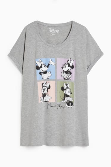 Women - T-shirt - Minnie Mouse - gray-melange