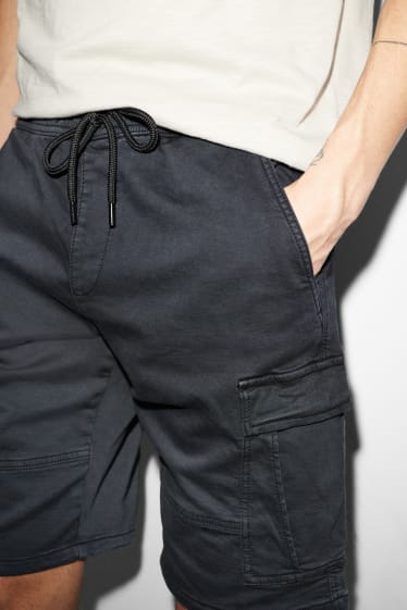 Hommes - CLOCKHOUSE - bermuda cargo - noir