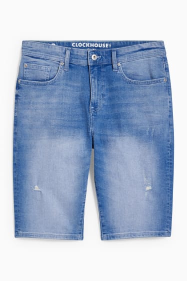 Uomo - CLOCKHOUSE - bermuda di jeans - LYCRA® - jeans blu