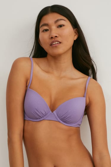 Women - Underwire bikini top - padded - LYCRA® XTRA LIFE™ - violet