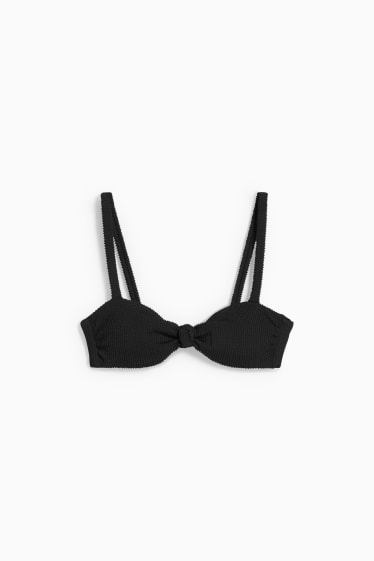 Donna - Top bikini - a fascia - imbottito - LYCRA® XTRA LIFE™ - nero