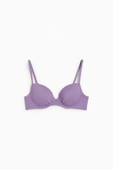 Women - Underwire bikini top - padded - LYCRA® XTRA LIFE™ - violet