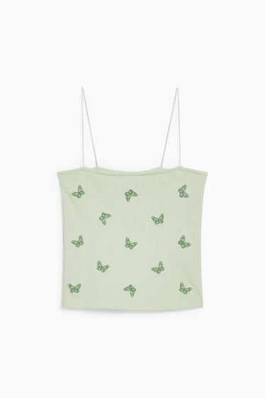 Teens & young adults - CLOCKHOUSE - cropped top - light green