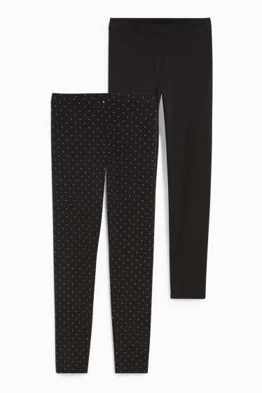 Femmes - Lot de 2 - leggings - LYCRA® - noir