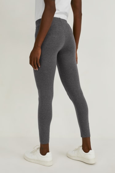 Mujer - Pack de 2 - leggings - LYCRA® - gris jaspeado