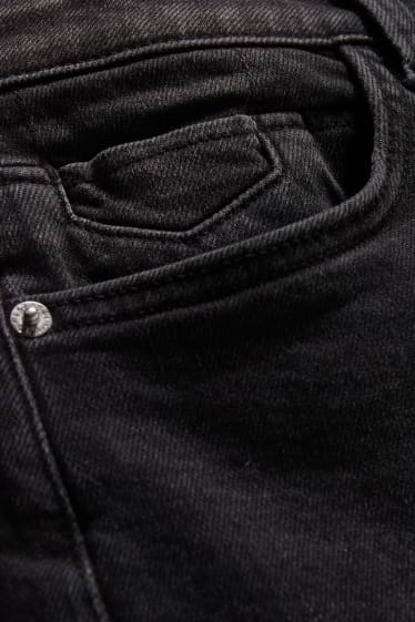 Donna - Shorts di jeans - vita media - jeans blu scuro