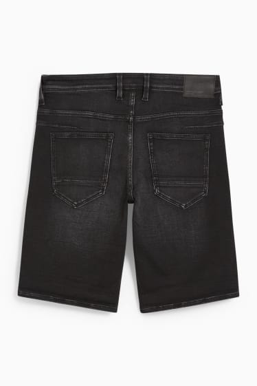 Hommes - Bermuda en jean - Flex jog denim - jean gris foncé