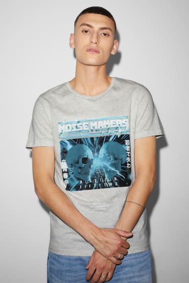 Men - CLOCKHOUSE - T-shirt - light gray-melange