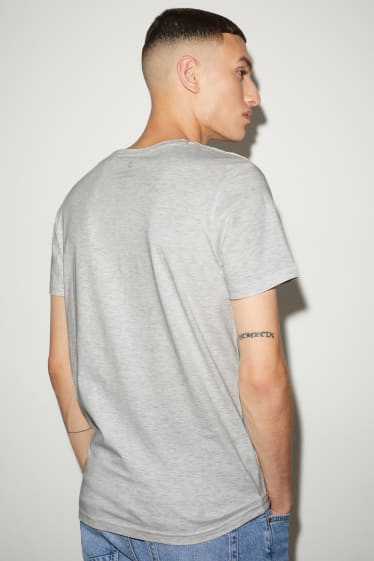 Hommes - CLOCKHOUSE - T-shirt - gris clair chiné