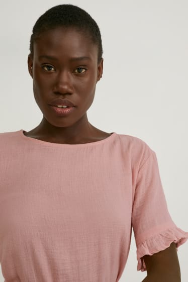 Femmes - Robe évasée - rose