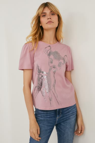 Women - T-shirt - shiny - Bambi - rose