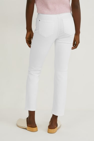 Femmes - Slim jean - taille haute - blanc