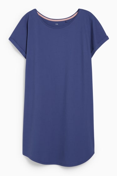 Damen - T-Shirt-Kleid - blau